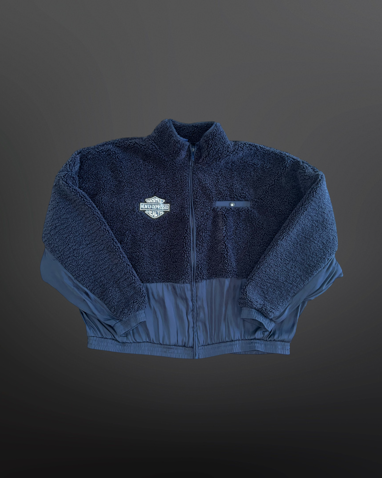 Navy Blue Fleece Jacket